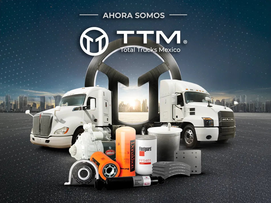 Cambio de identidad de El Camionero a Tienda TTM para refacciones y tractopartes de tractocamiones.