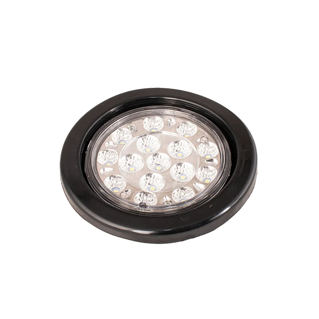 Lampara led de 4"cristal lente liso con base reflectiva Multipartes 004L212-6/MV - ELCAMIONERO.MX