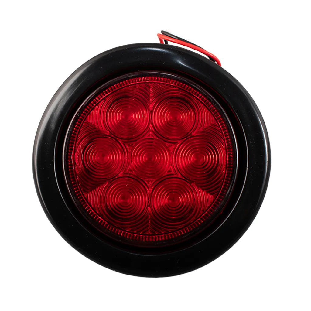 Lampara led de 4" roja con conector encauchada Multipartes 004L236-14/MV - ELCAMIONERO.MX
