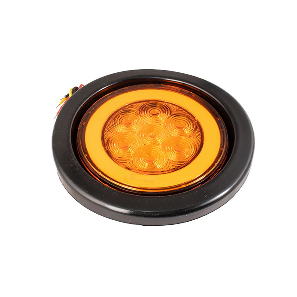 Lampara led de 4" ámbar halo encauchada Multipartes 004LH187-1 - ELCAMIONERO.MX