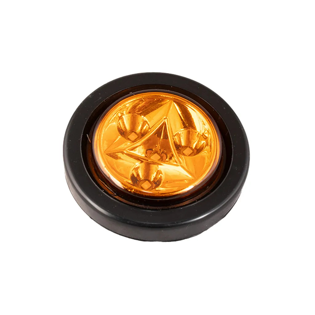 Lampara led ámbar de 2" encauchada de incrustar Multipartes 008L143-1/MV - ELCAMIONERO.MX