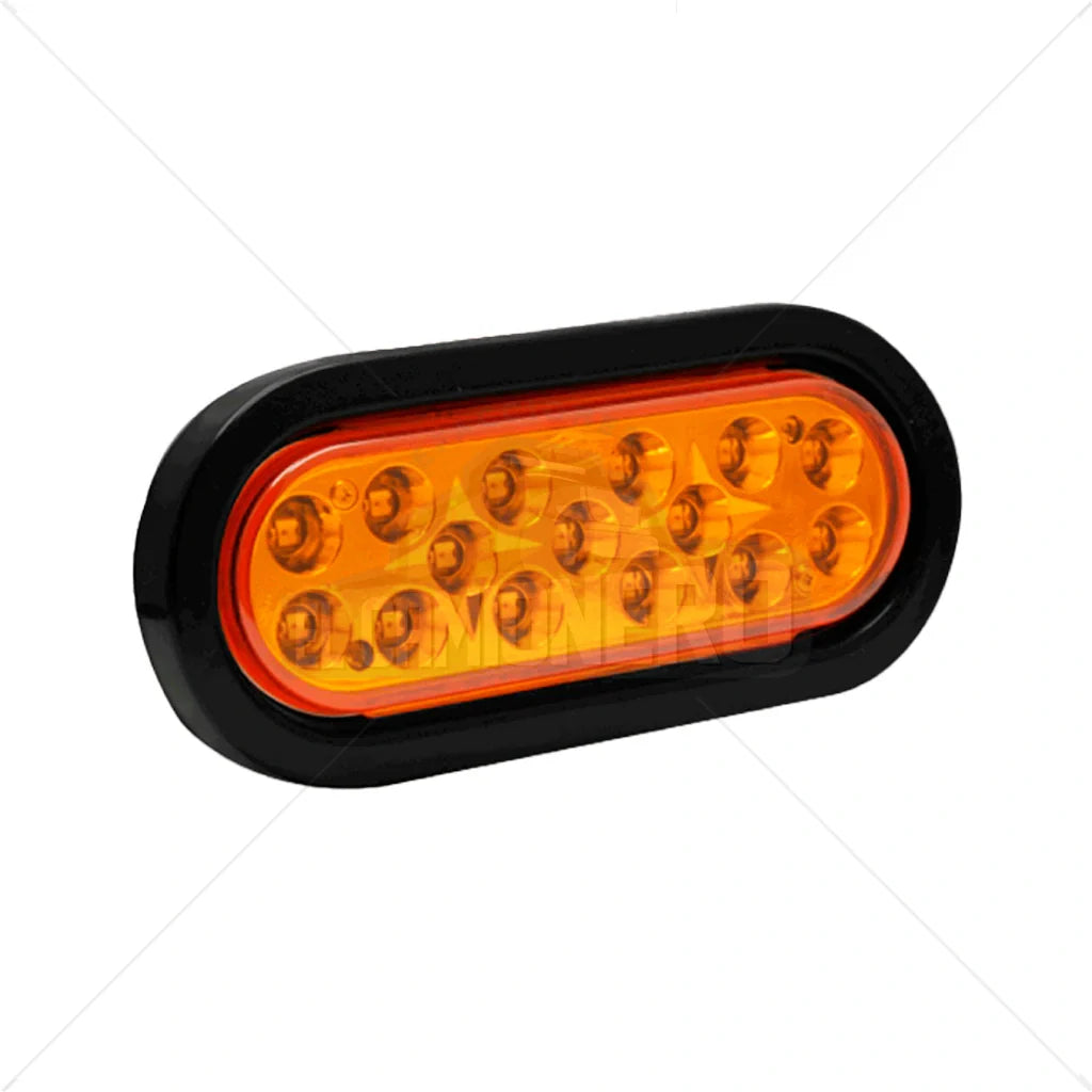 Lampara led ovalada de 6" lateral con base reflectiva metalizada encauchada Multipartes 004L213-1/MV