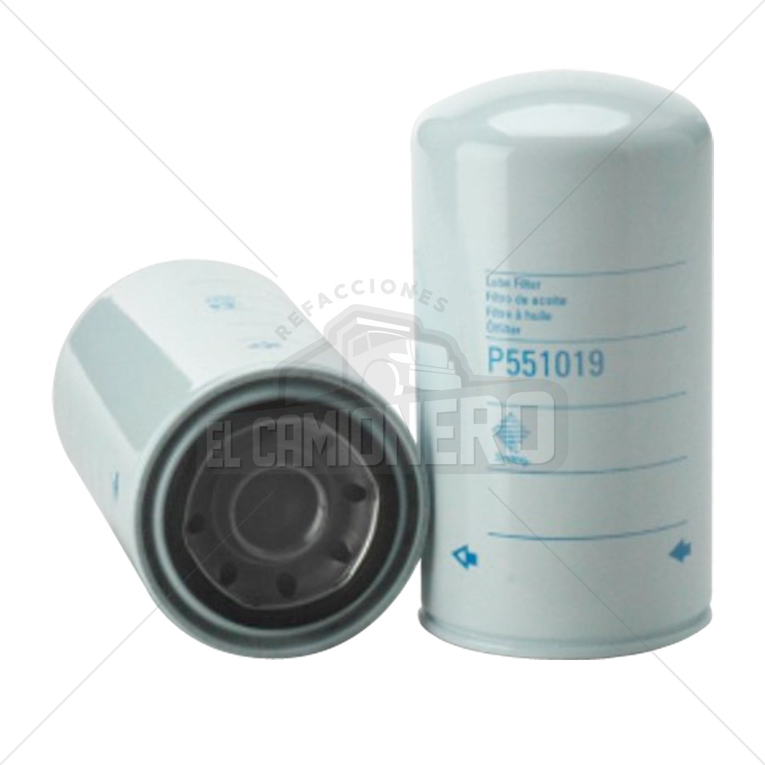 Filtro de aceite enroscable Donaldson P551019 - ELCAMIONERO.MX