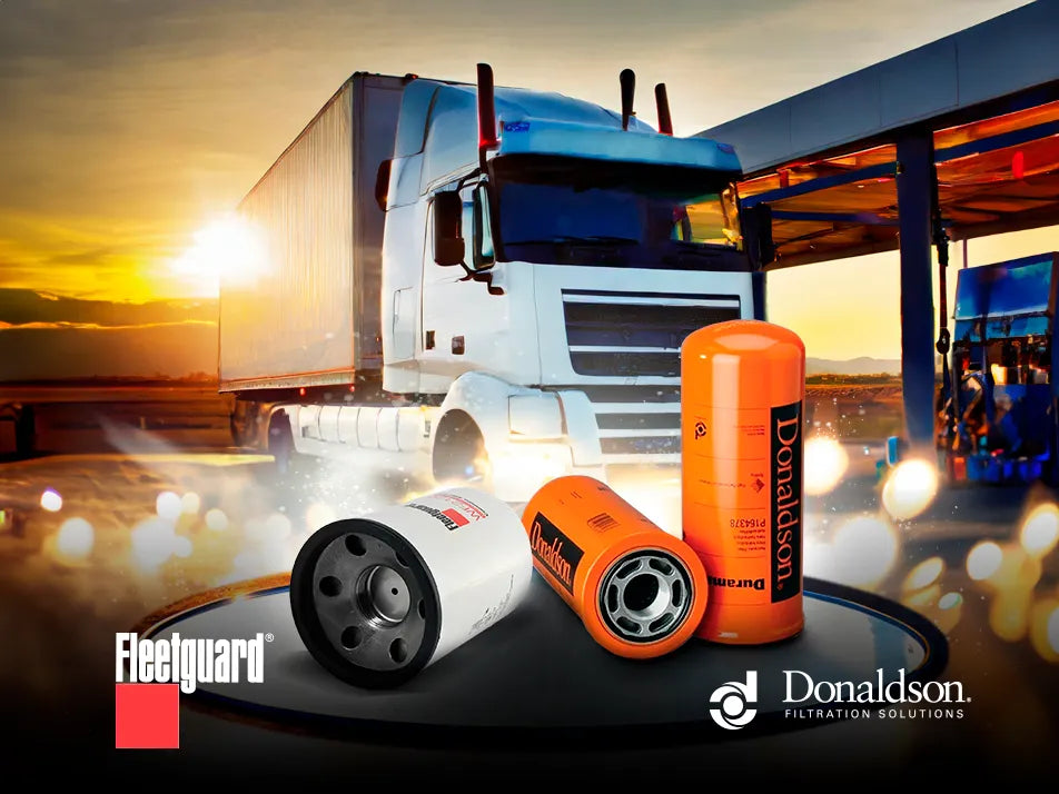 Filtros Donaldson y Fleetguard para tractocamión.