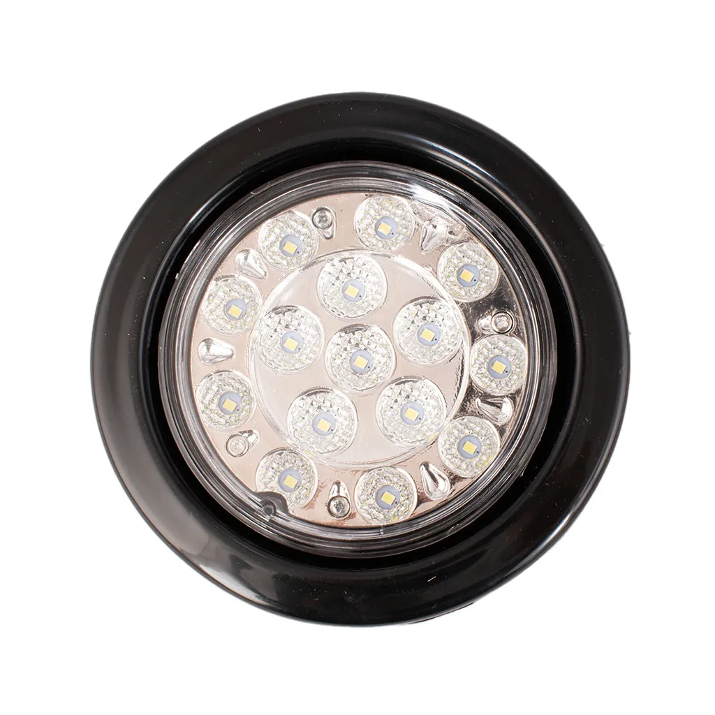 Lampara led de 4"cristal lente liso con base reflectiva Multipartes  004L212-6/MV - ELCAMIONERO.MX