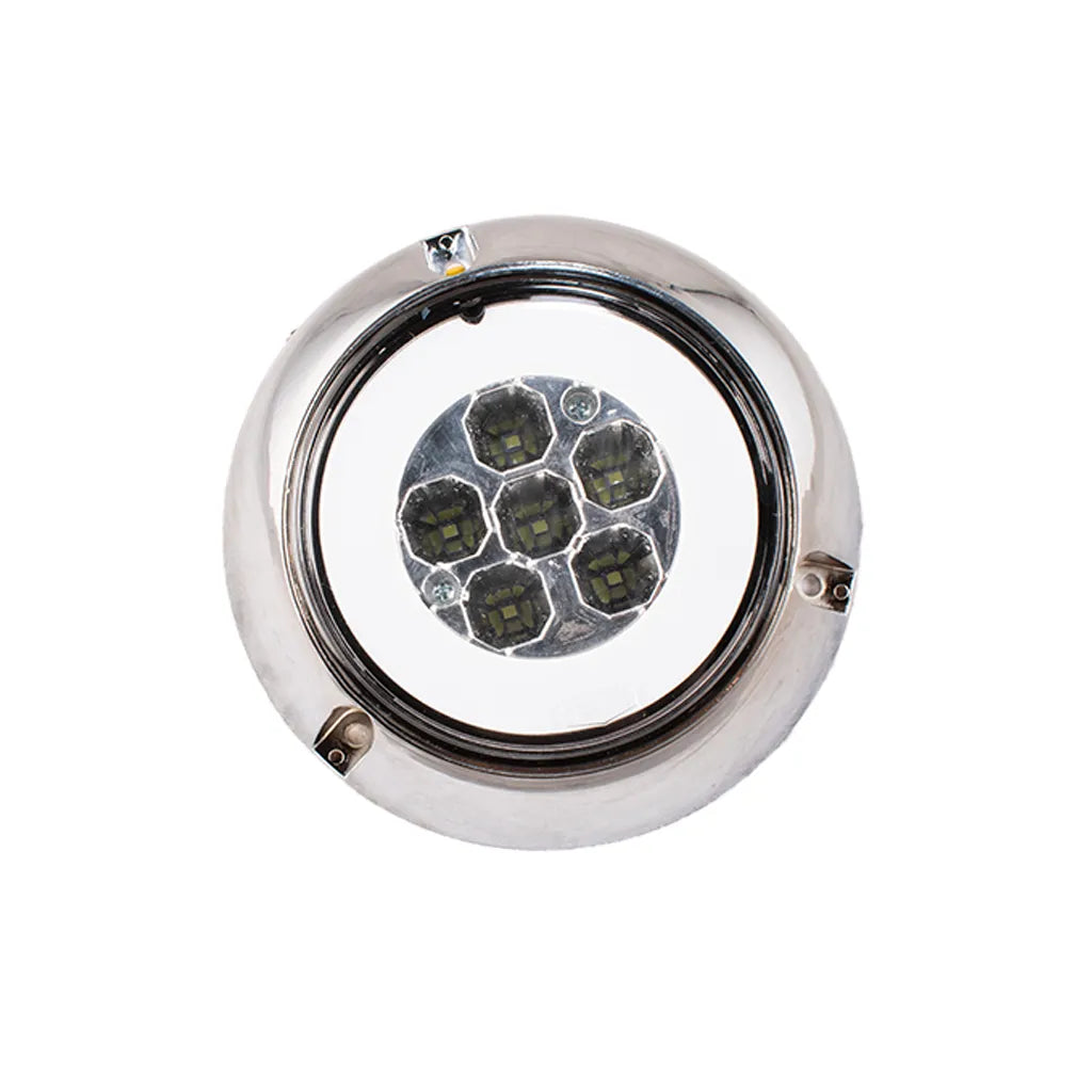 Lampara led de 4" cristal halo con aro cromado plástico de sobreponer Multipartes  004LH232-6 - ELCAMIONERO.MX