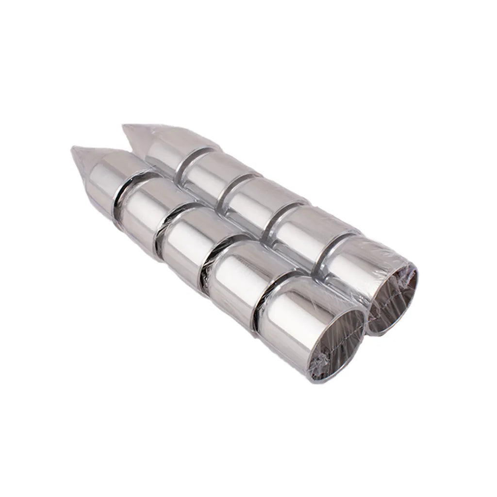 Tapa perno cónico a presión cromado plástico (jx10) 33mm Multipartes  017-024 - ELCAMIONERO.MX