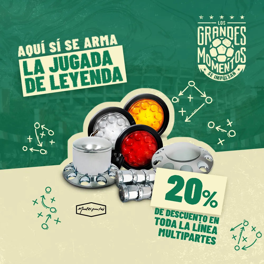 20% de descuento en plafones y luces LED para tractocamiones.