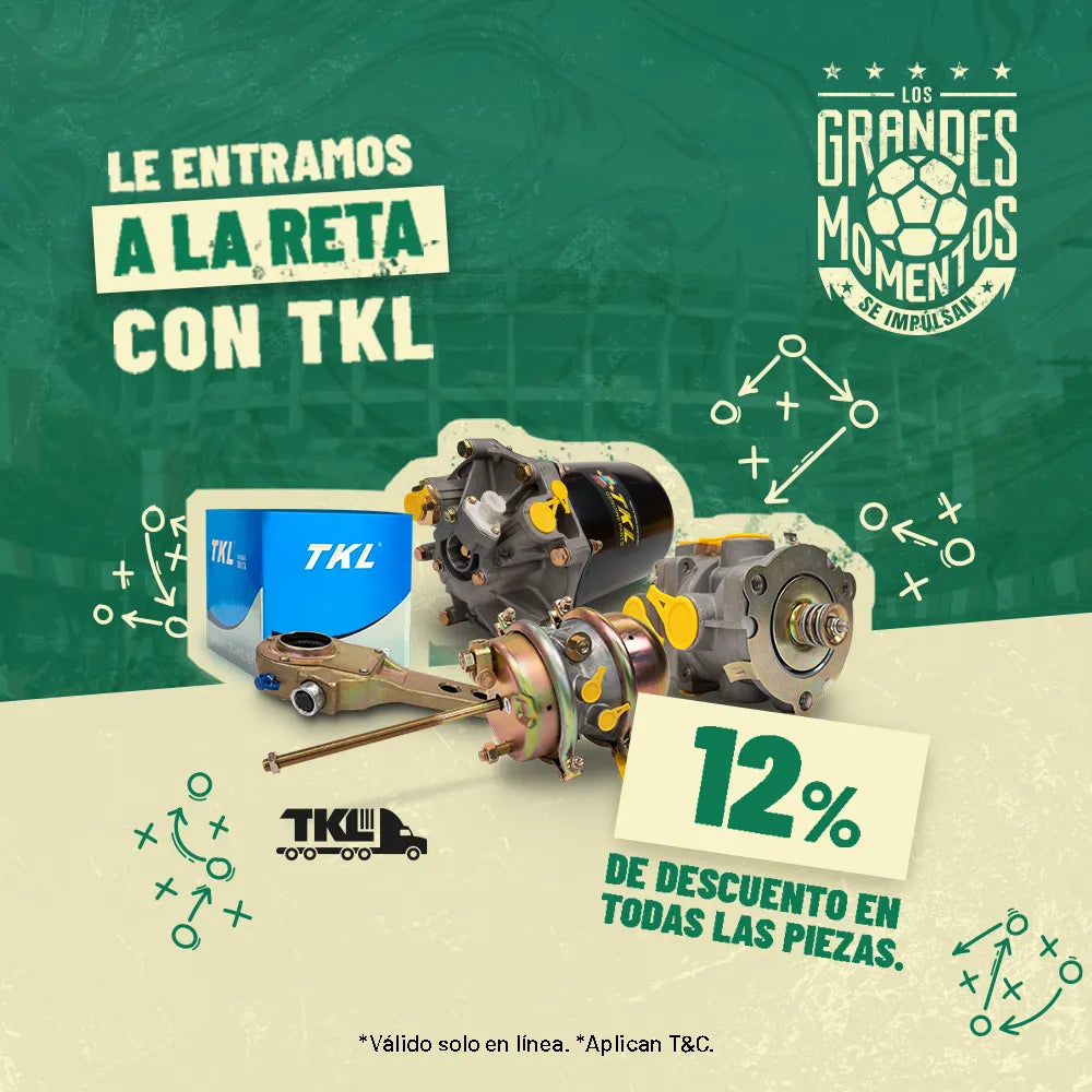 Tractopartes TKL con diseño de pizarra táctica de fútbol.