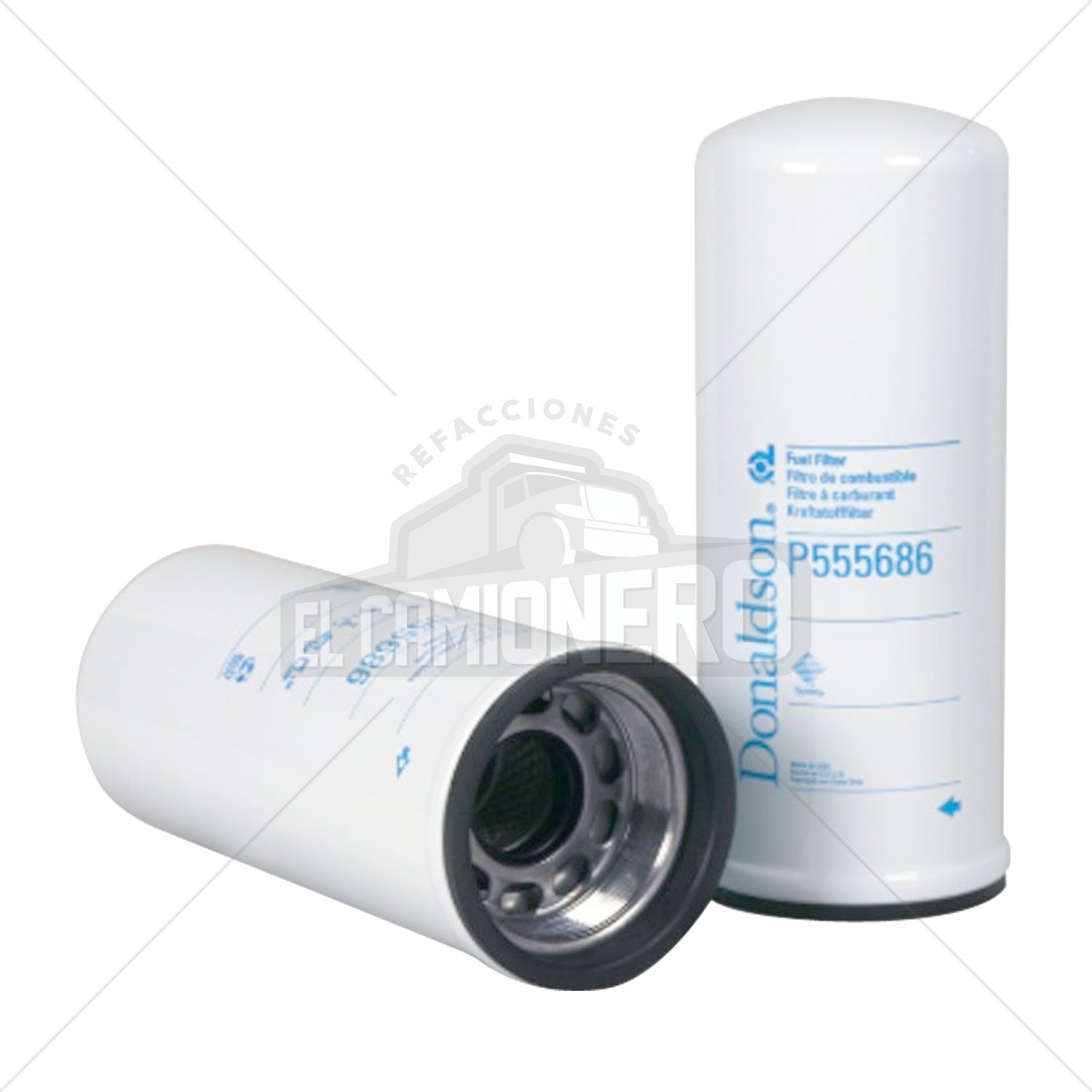 Filtro de combustible enroscable Donaldson P555686 - ELCAMIONERO.MX
